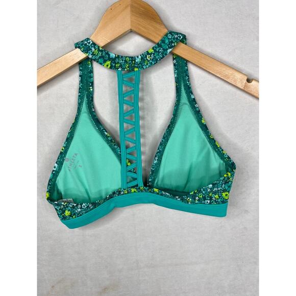 Athleta Zahara bikini top in green ditsy floral women’s size small - Picture 2 of 6